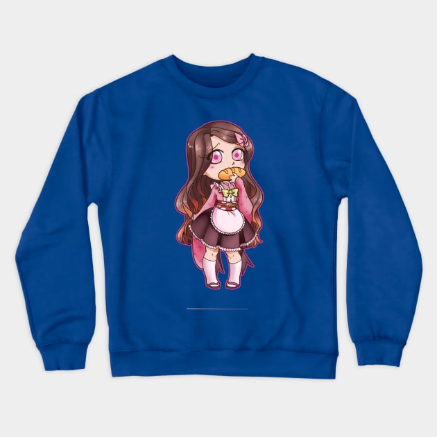 Nezuko Maid Crewneck Sweatshirt by MeikosArt